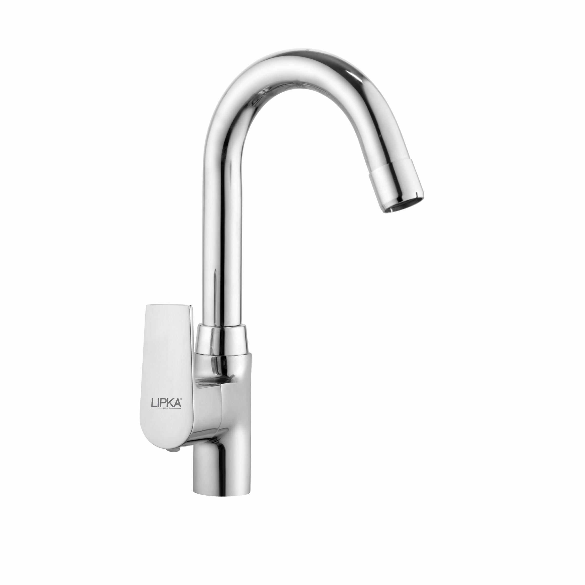 Victory Swan Neck Brass Faucet with Round Swivel Spout (12 Inches) - LIPKA - Lipka Home