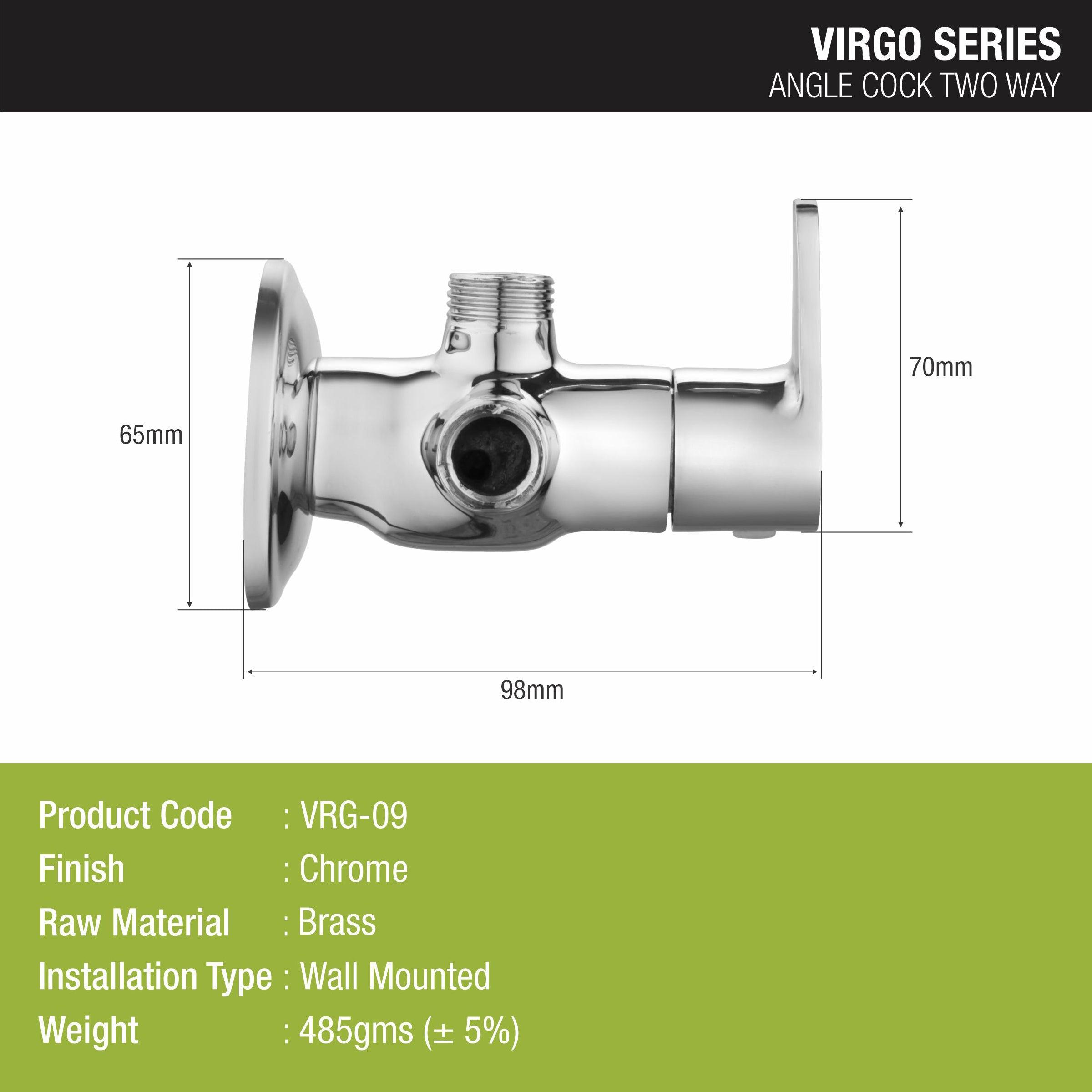 Virgo Angle Valve Two Way Brass Faucet - LIPKA - Lipka Home