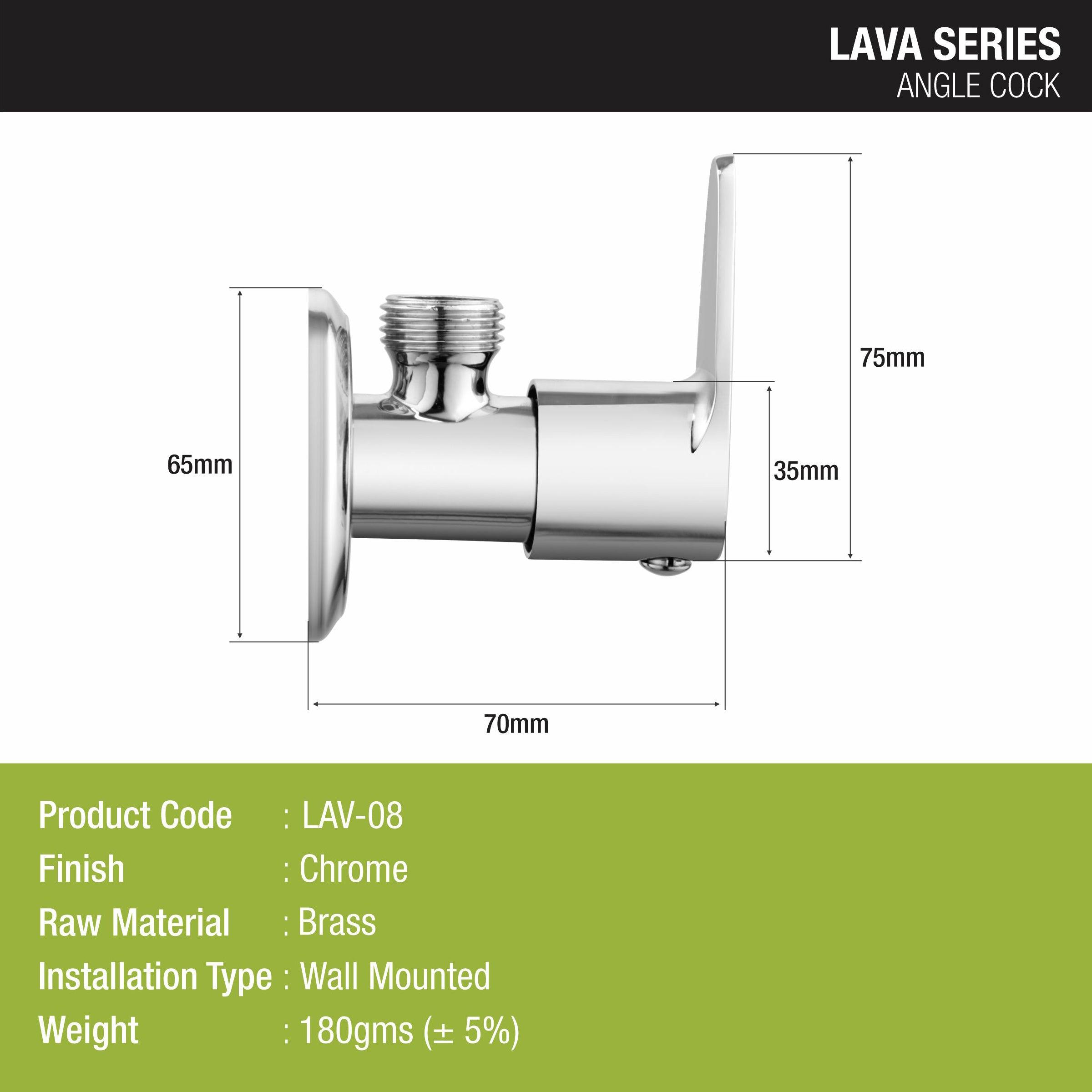 Lava Angle Valve Brass Faucet - LIPKA - Lipka Home