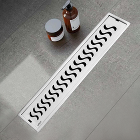 Wave Shower Drain Channel (36 x 5 Inches) - LIPKA - Lipka Home