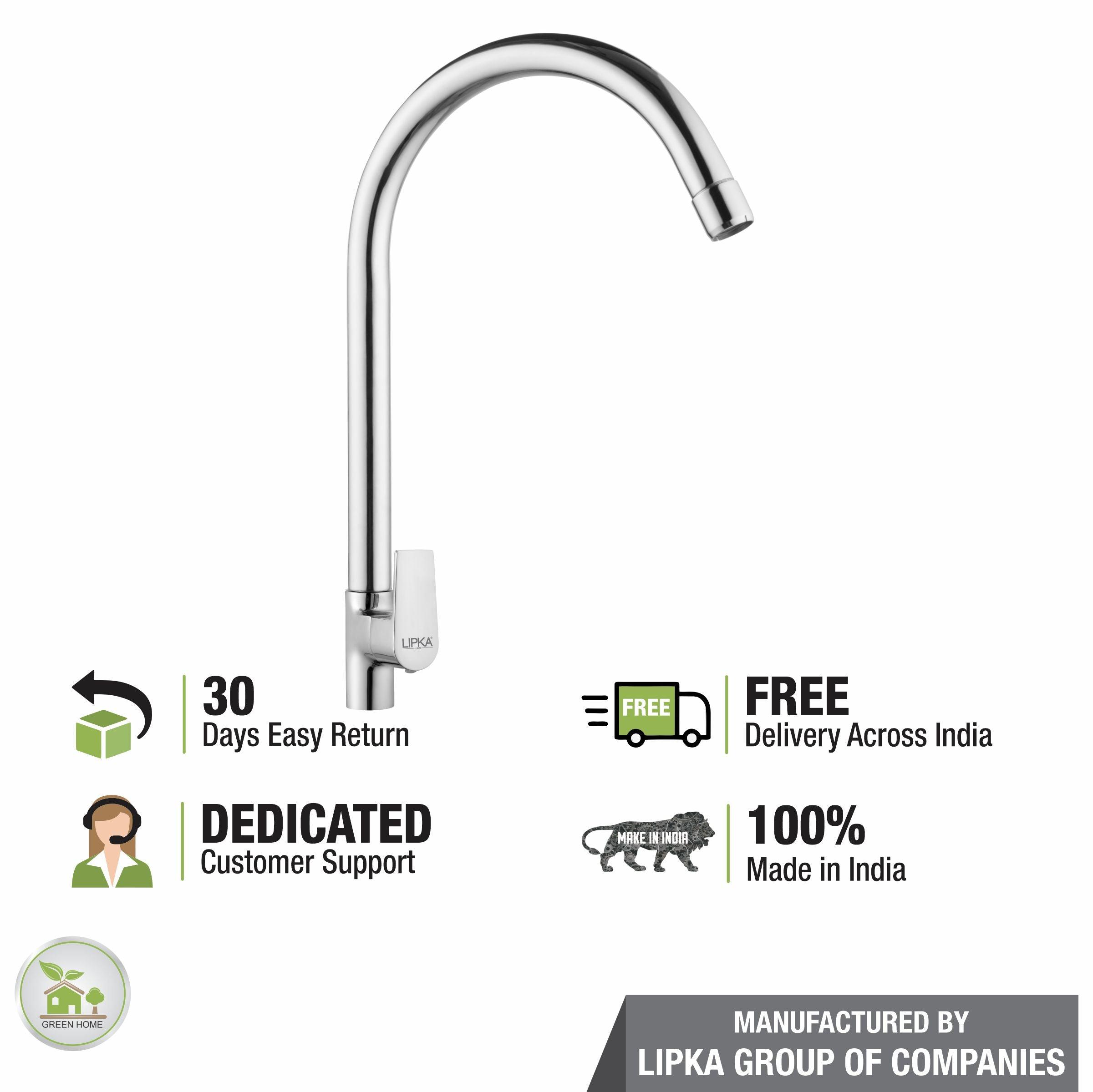 Victory Swan Neck with Large (20 Inches) Round Swivel Spout Faucet - LIPKA - Lipka Home
