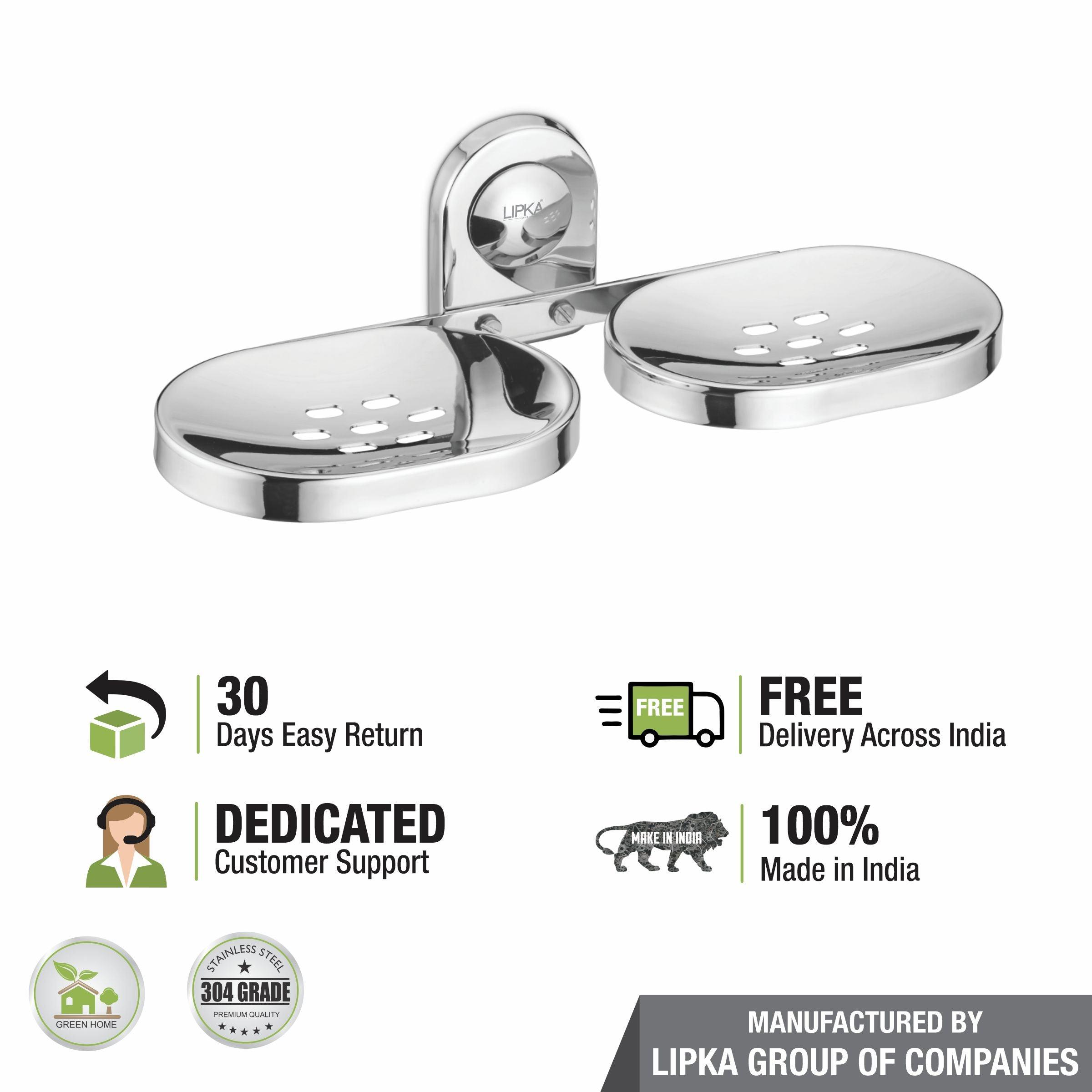 Alma Double Soap Dish (304-SS) free delivery