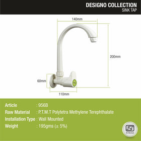 Designo Sink Tap with Swivel Spout PTMT Faucet- LIPKA - Lipka Home