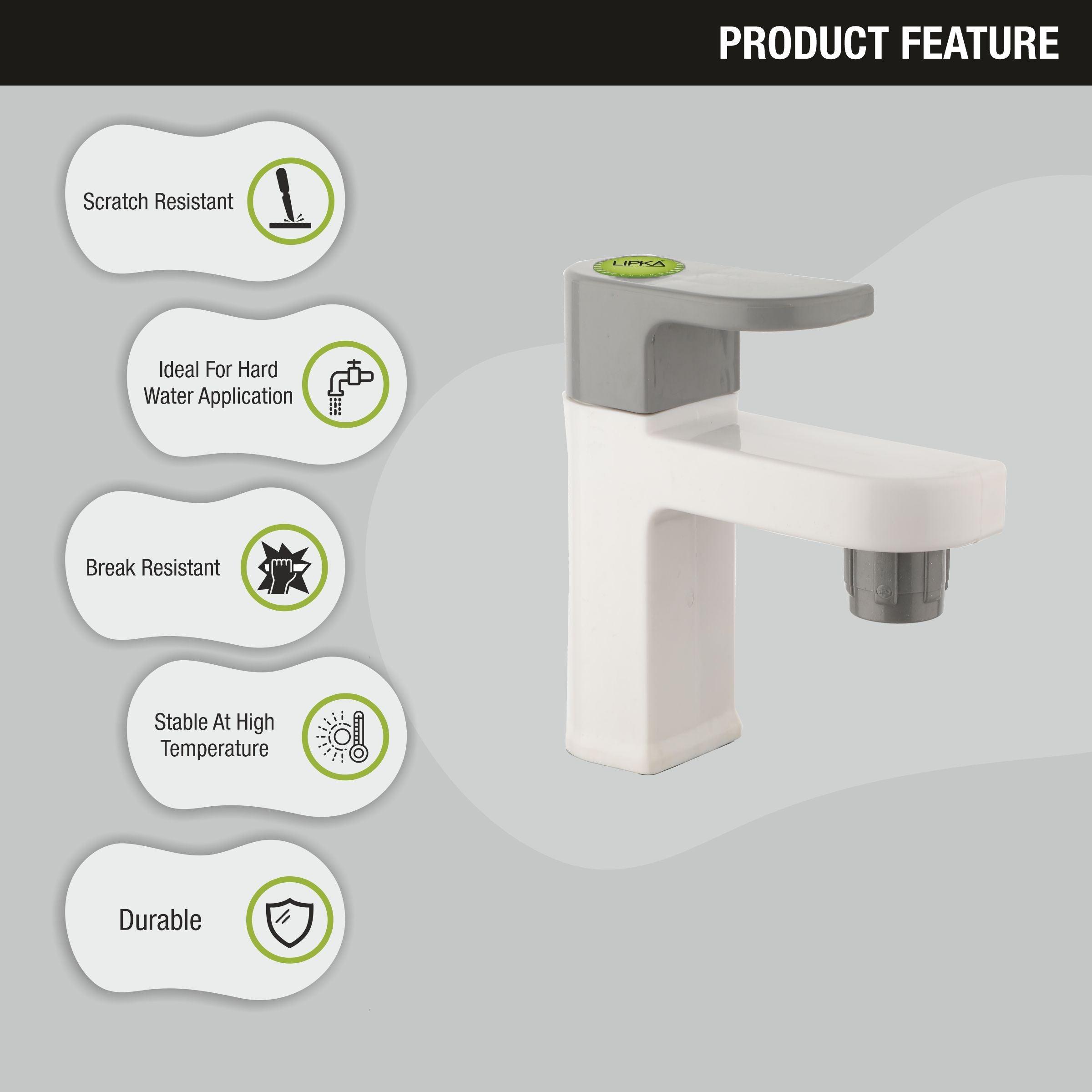 Flora Pillar Tap PTMT Faucet features