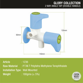 Glory Two Way Angle Valve PTMT Faucet (Double Handle) - LIPKA - Lipka Home