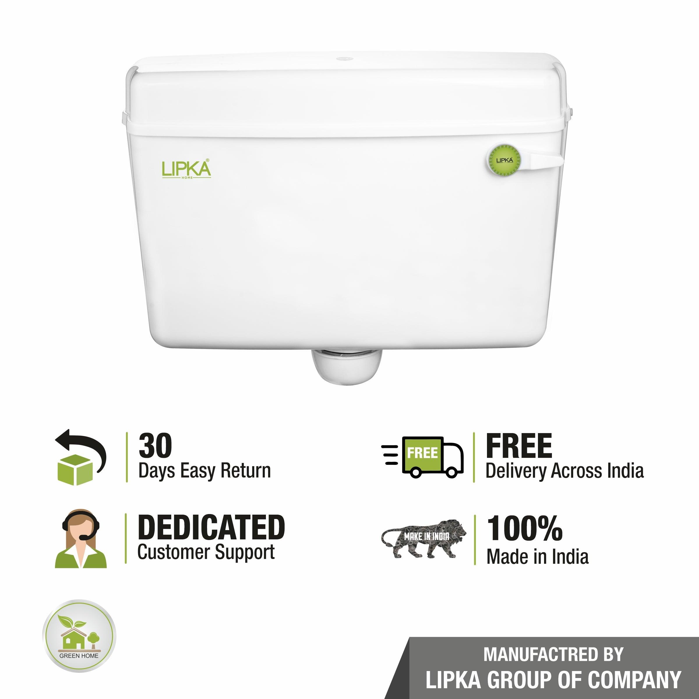 Round Flushing Cistern/ Flush Tank (White) - LIPKA - Lipka Home