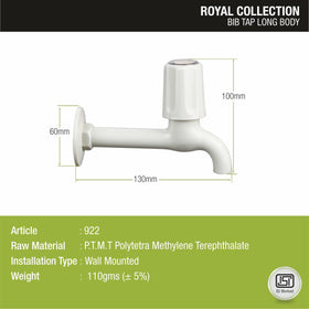 Royal Bib Tap Long Body PTMT Faucet - LIPKA - Lipka Home