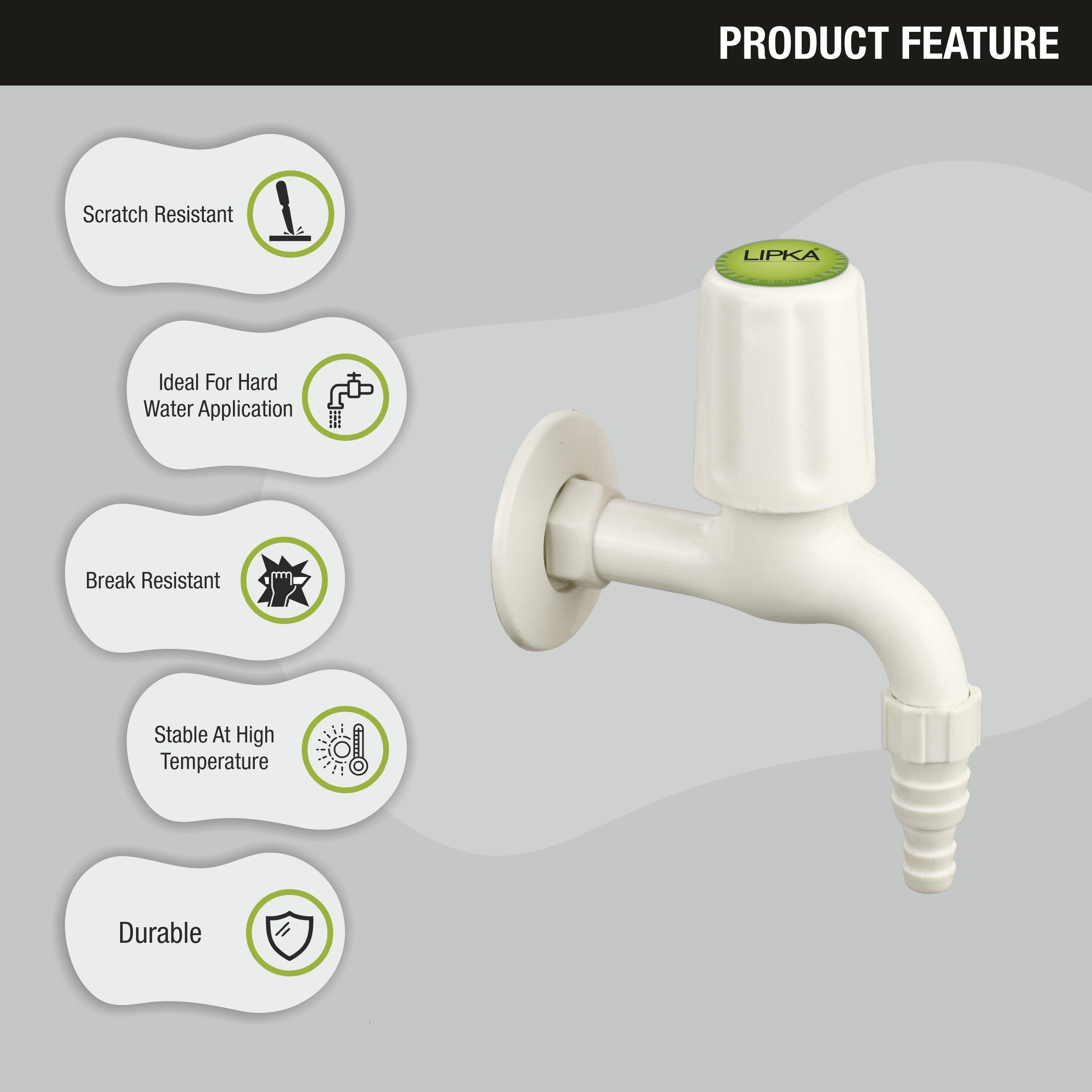 Royal Nozzle Bib Tap PTMT Faucet features