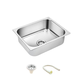Square Single Bowl 304-Grade Kitchen Sink (21 x 18 x 8 Inches) - LIPKA - Lipka Home
