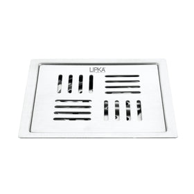 Alpha Deluxe Square Flat Cut Floor Drain (5 x 5 Inches) - LIPKA - Lipka Home