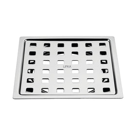 Delta Deluxe Square Flat Cut Floor Drain (5 x 5 Inches) - LIPKA - Lipka Home