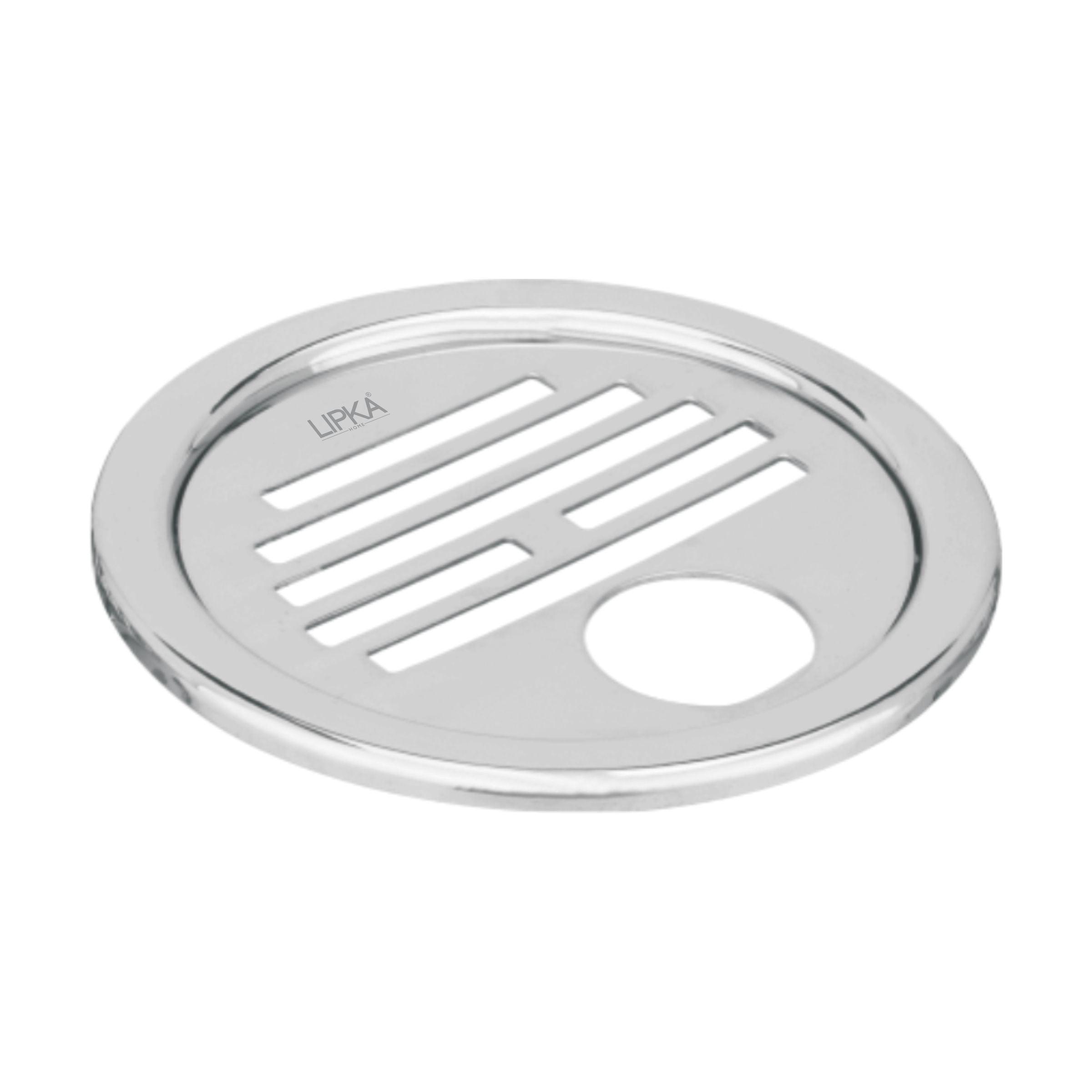 Eon Round Floor Drain with Golden Classic Jali & Hole (5 inches)