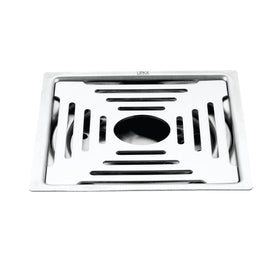 Echo Square Deluxe Flat Cut Floor Drain (5 x 5 Inches) with Hole- LIPKA - Lipka Home