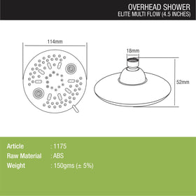 Elite Multiflow Overhead Shower - LIPKA - Lipka Home