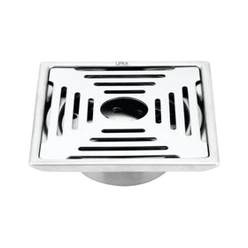 Green Exclusive Square Floor Drain (6 x 6 Inches) with Hole and Cockroach Trap - LIPKA - Lipka Home