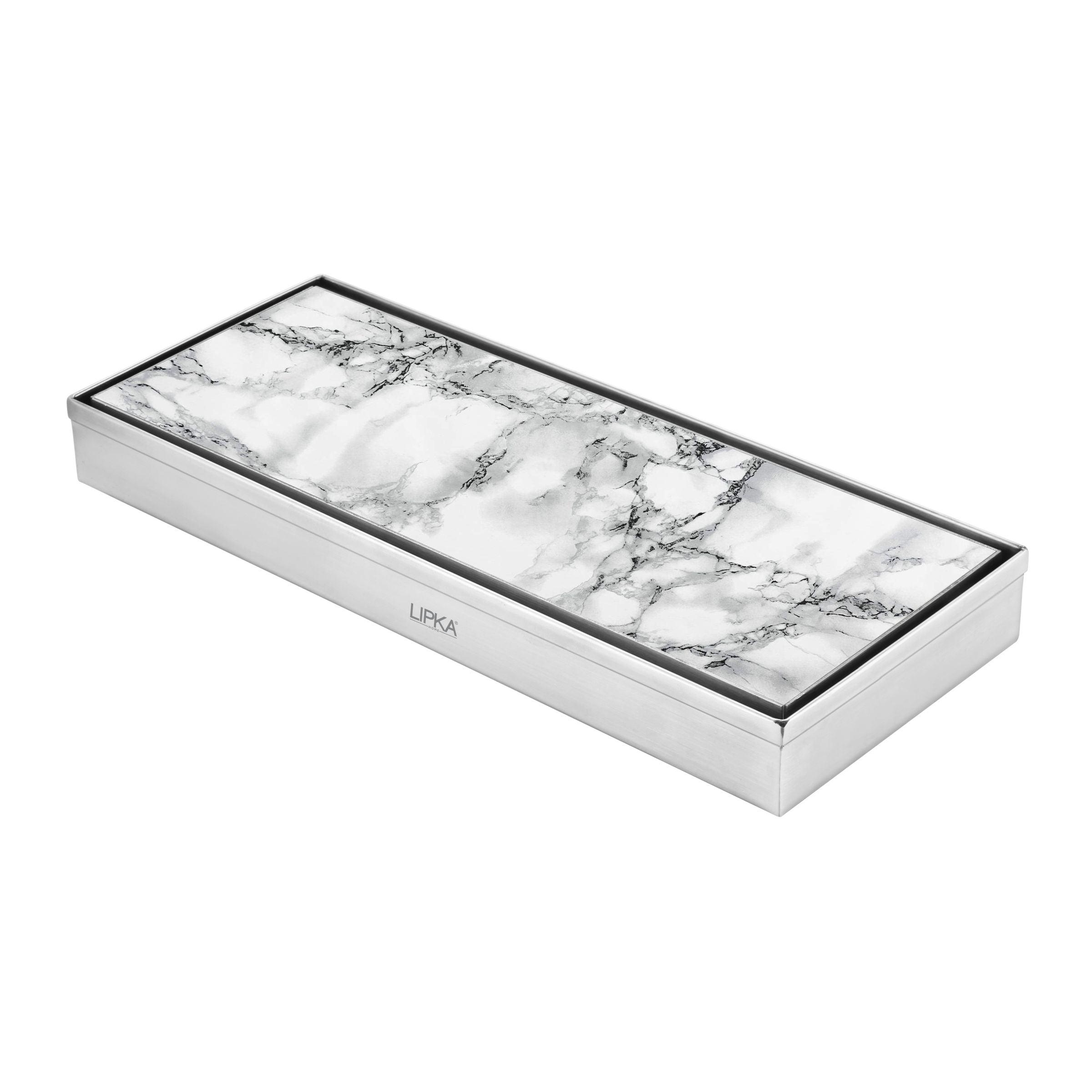 Marble Insert Shower Drain Channel (12 x 5 Inches)