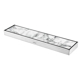Marble Insert Shower Drain Channel (24 x 4 Inches) - LIPKA - Lipka Home
