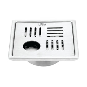 Pink Exclusive Square Floor Drain (5 x 5 Inches) with Hole and Cockroach Trap - LIPKA - Lipka Home