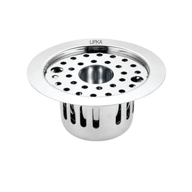 Round Flat Cut Floor Drain (5.5 inches) with Lock, Hole and Cockroach Trap - LIPKA - Lipka Home