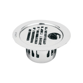 Golden Classic Jali Round Flat Cut Floor Drain (5.5 inches) with Hole and Cockroach Trap - LIPKA - Lipka Home