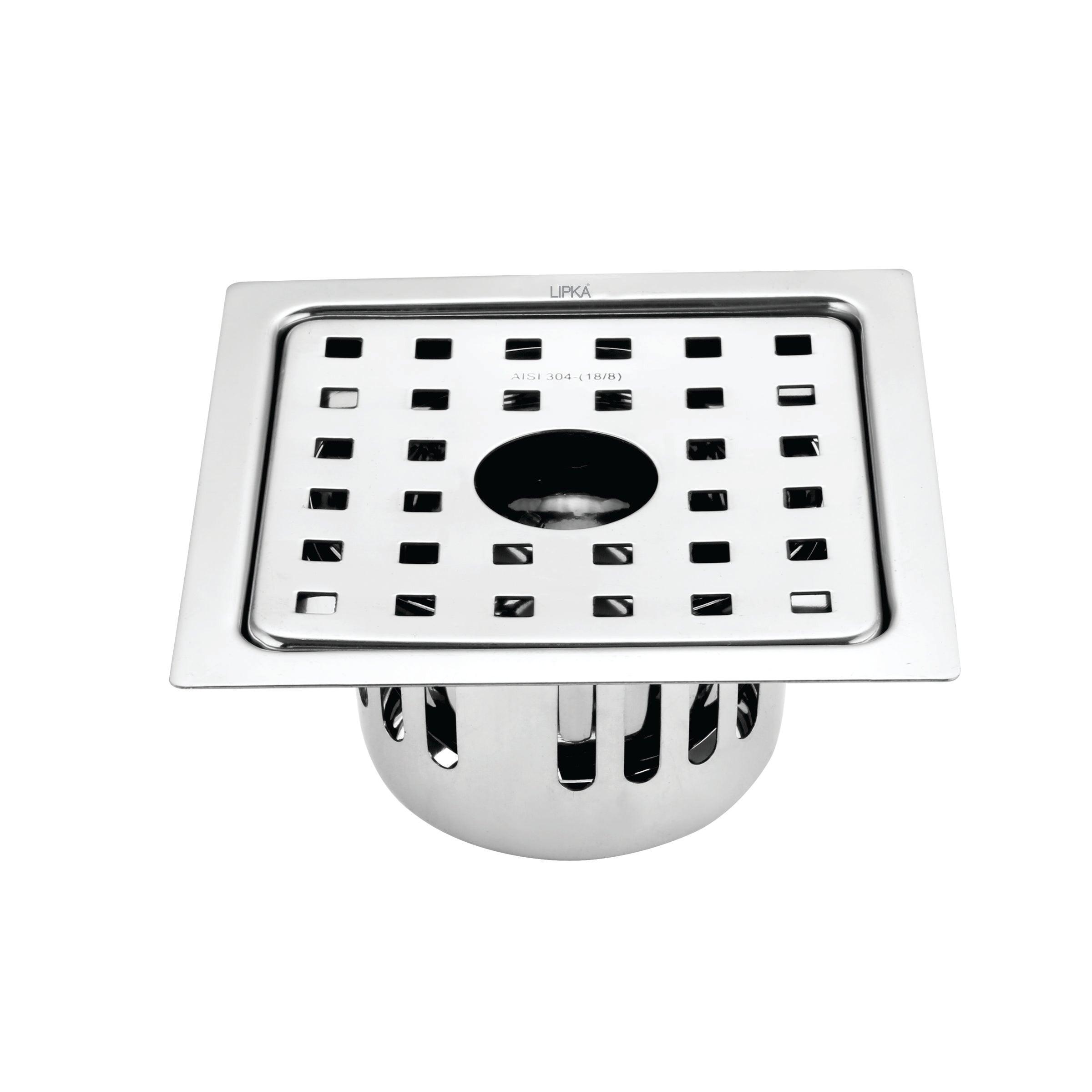 Agni Square Floor Drain (6 x 6 Inches) with Hole and Cockroach Trap