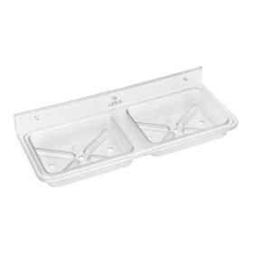 ABS Square Double Soap Dish - LIPKA - Lipka Home