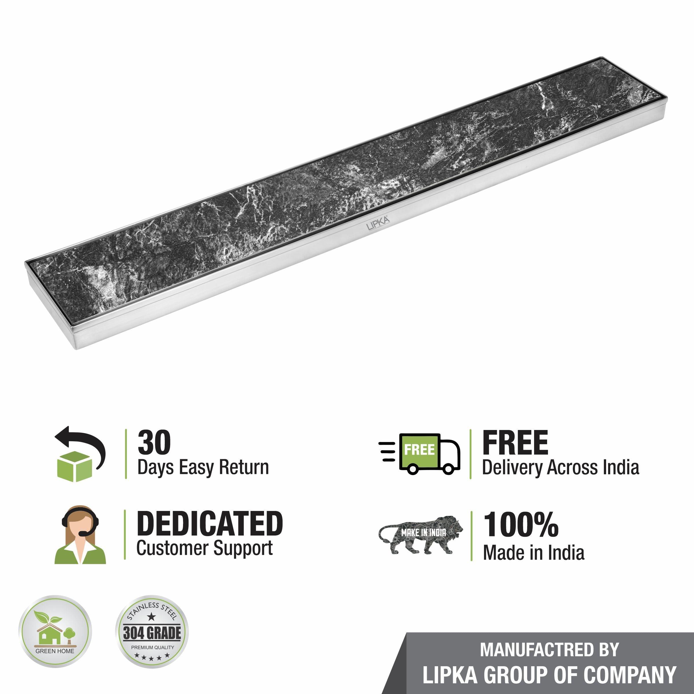 Tile Insert Shower Drain Channel (48 x 4 Inches) - LIPKA - Lipka Home
