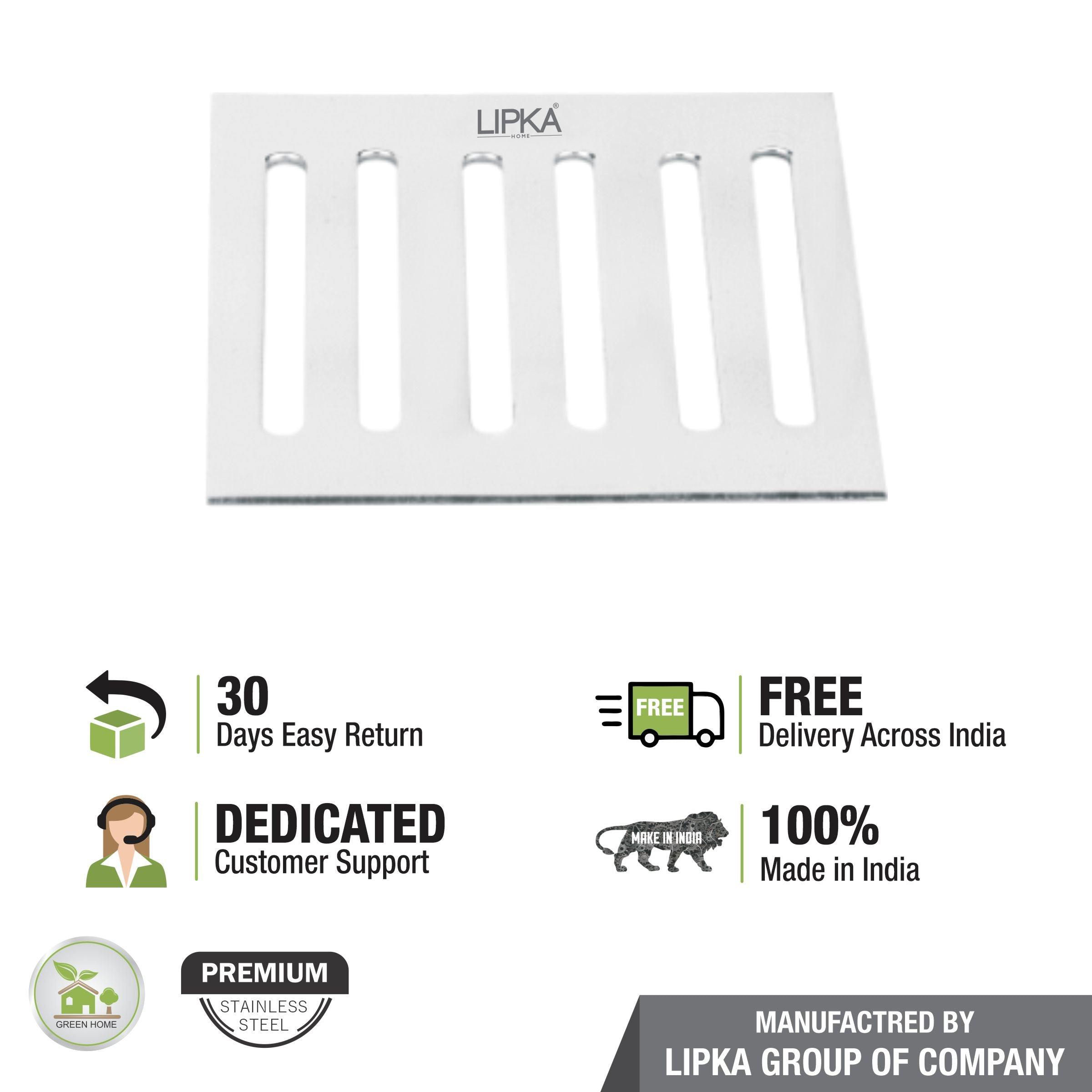 Vertical Grating Top (3 x 3 inches) - LIPKA - Lipka Home