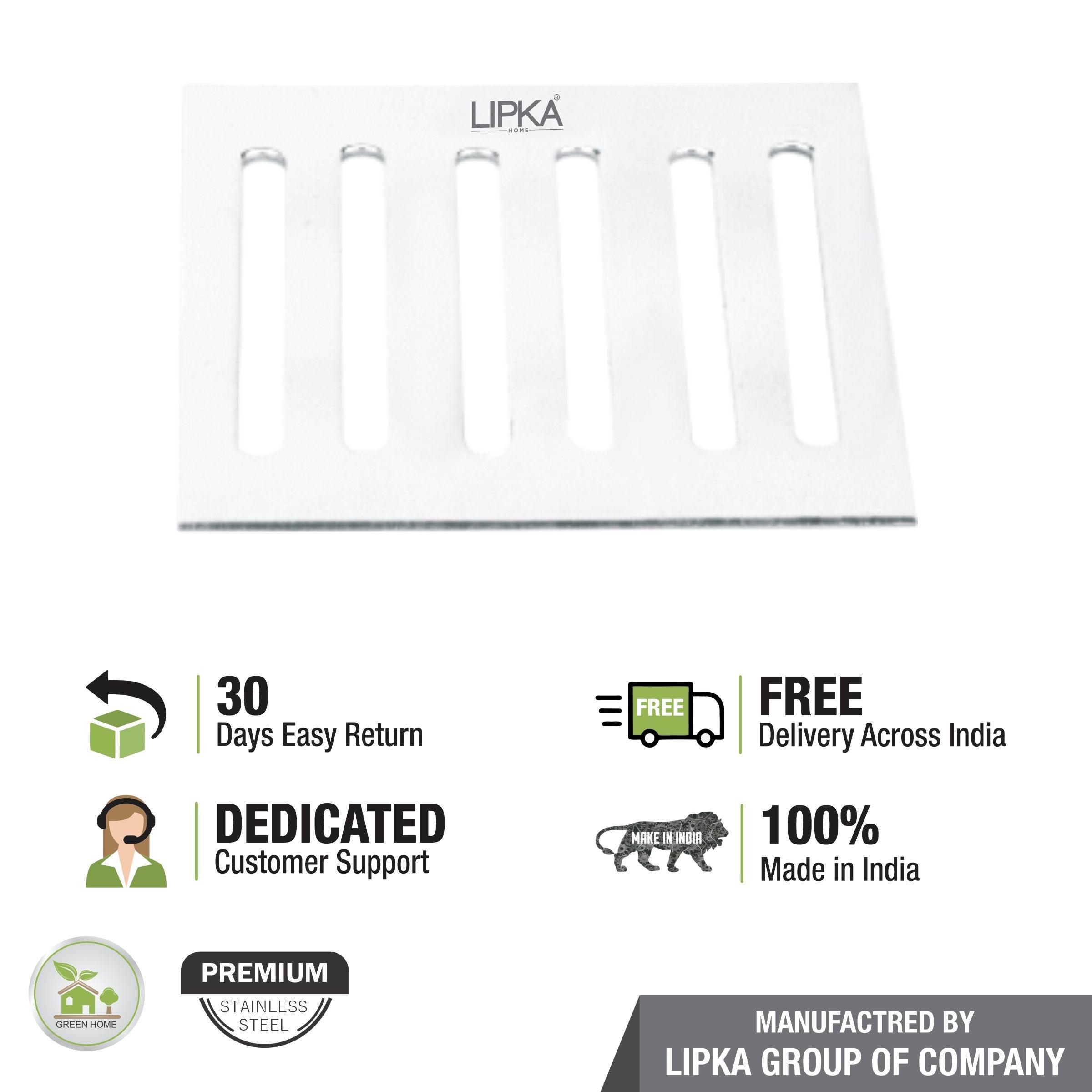 Vertical Grating Top (4 x 4 inches) - LIPKA - Lipka Home