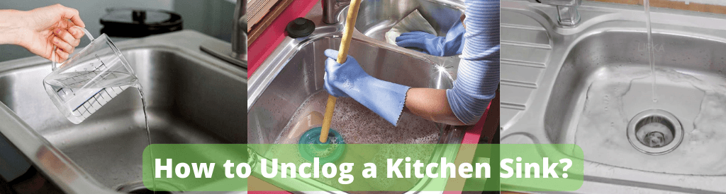 How to Clean and Unclog a Kitchen Sink Drain  Kitchen sink clogged,  Clogged drain, Unclog sink