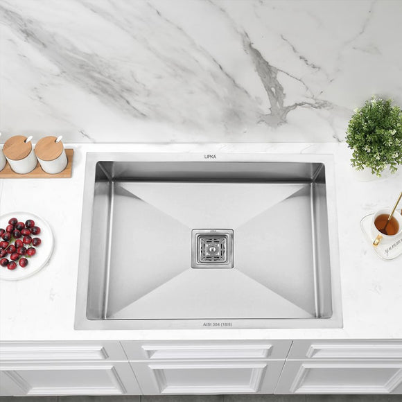 Handmade Single Bowl 304-Grade Kitchen Sink ( 22 x 18 x 10 Inches) - LIPKA - Lipka Home