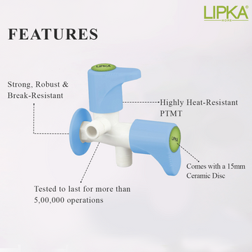 Nobel Two Way Angle Valve PTMT Faucet (Double Handle) - LIPKA - Lipka Home