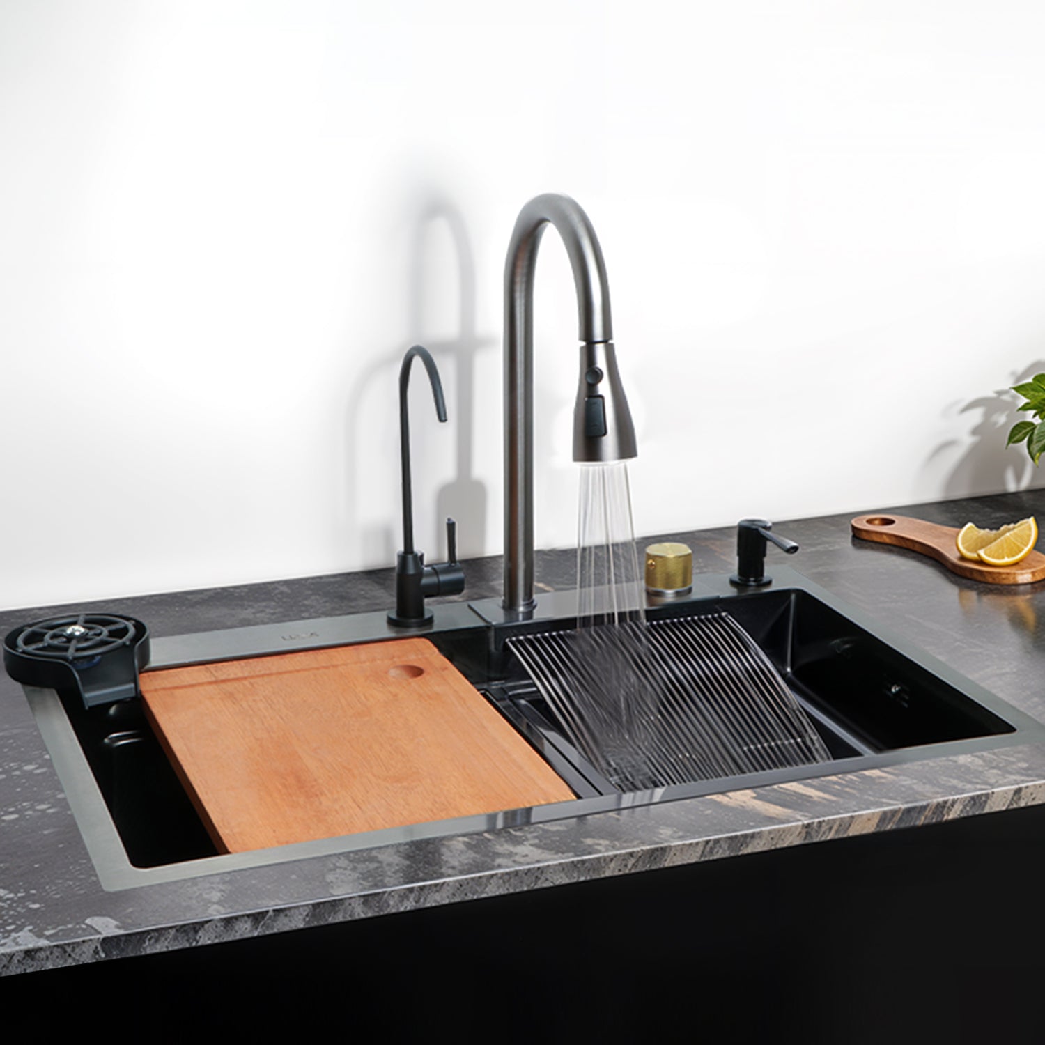 Handmade Nano Waterfall Kitchen Sink