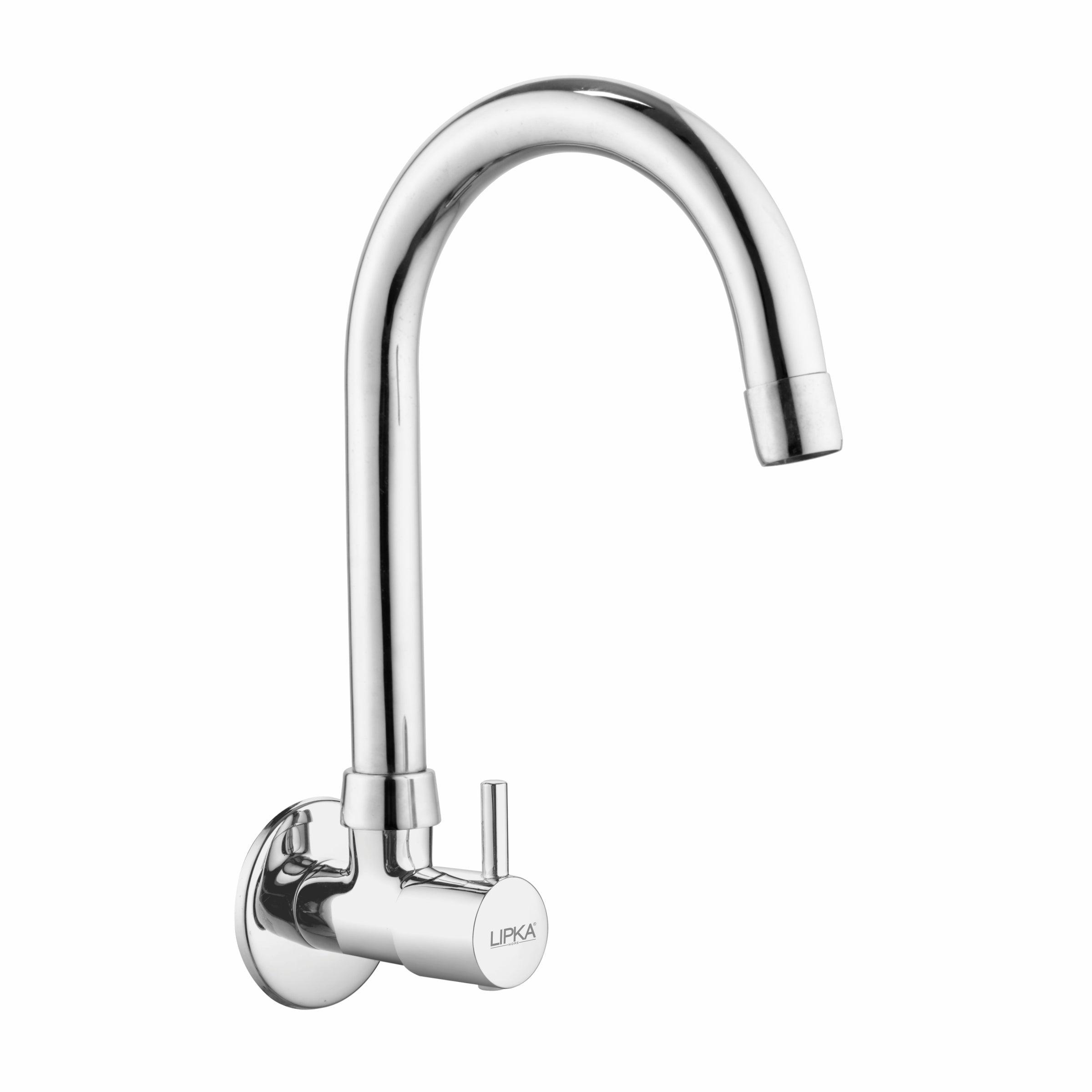 Kyron Sink Tap Brass Faucet with Round Swivel Spout (15 Inches) - LIPKA - Lipka Home