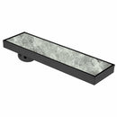 Tile Insert Shower Drain Channel - Black (32 x 5 Inches) - LIPKA - Lipka Home