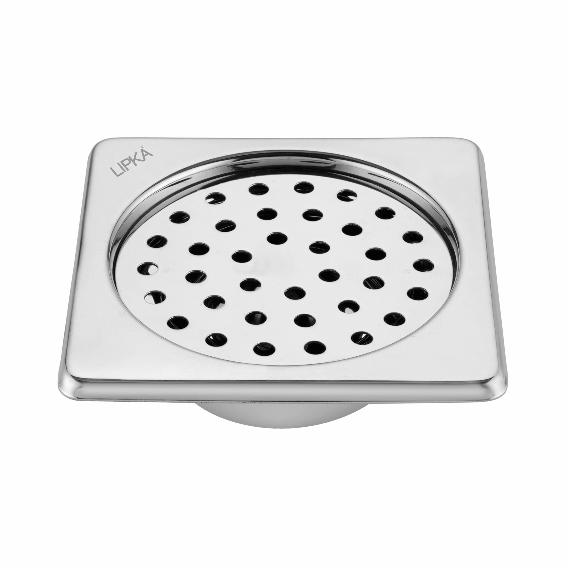 Super Sleek Square Floor Drain (6 x 6 Inches) with Cockroach Trap - LIPKA - Lipka Home