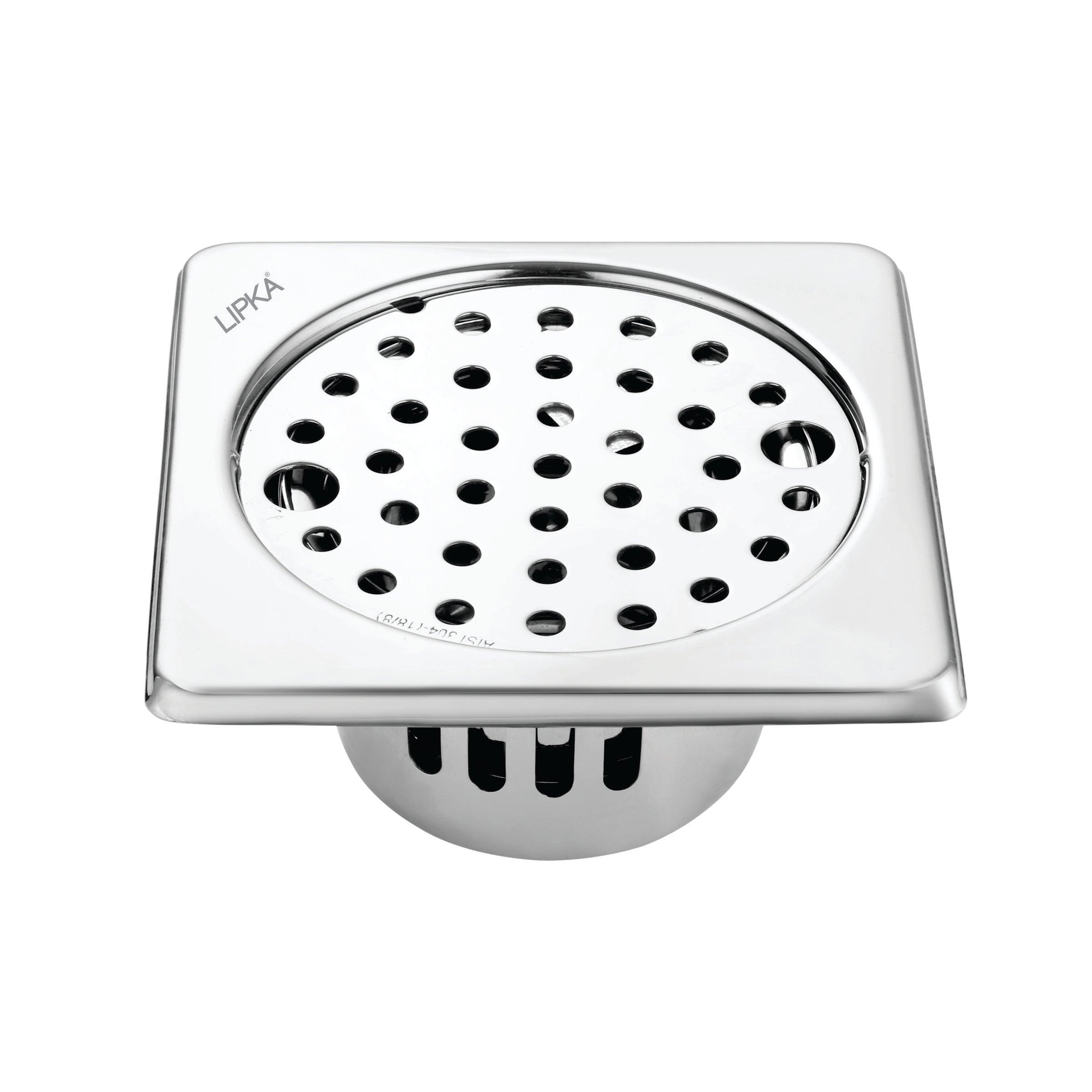 Square Floor Drain (6 x 6 Inches) with Lock and Cockroach Trap - LIPKA - Lipka Home