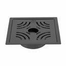 Purple Exclusive Square Flat Cut Floor Drain in Black PVD Coating (6 x 6 Inches) with Hole & Cockroach Trap - LIPKA - Lipka Home