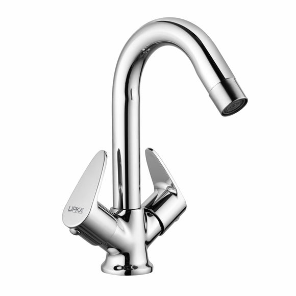 Lava Centre Hole Basin Mixer with Swivel Spout Faucet - LIPKA - Lipka Home