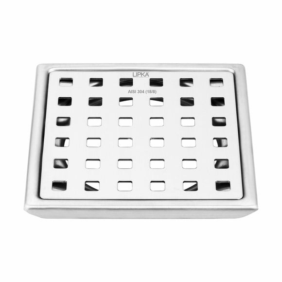 Red Exclusive Square Floor Drain (6 x 6 Inches) - LIPKA - Lipka Home