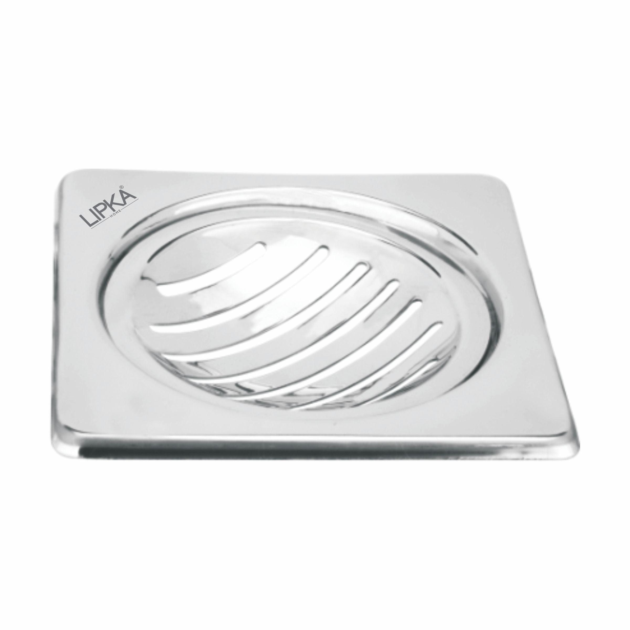 Eon Square Floor Drain with Classic Jali (6 x 6 Inches) - LIPKA - Lipka Home