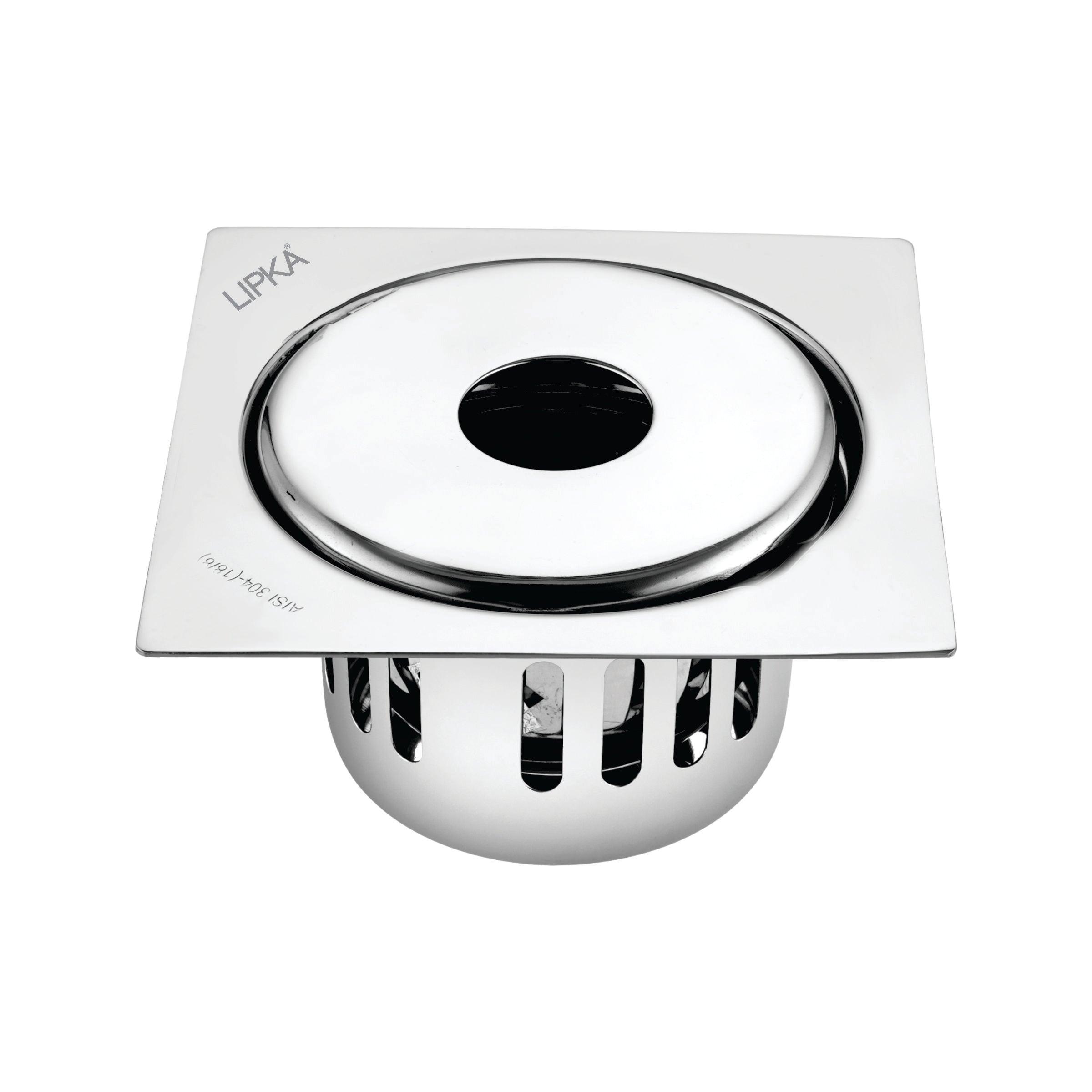 Full Moon Square Floor Drain (6 x 6 Inches) with Hole and Cockroach Trap - LIPKA - Lipka Home