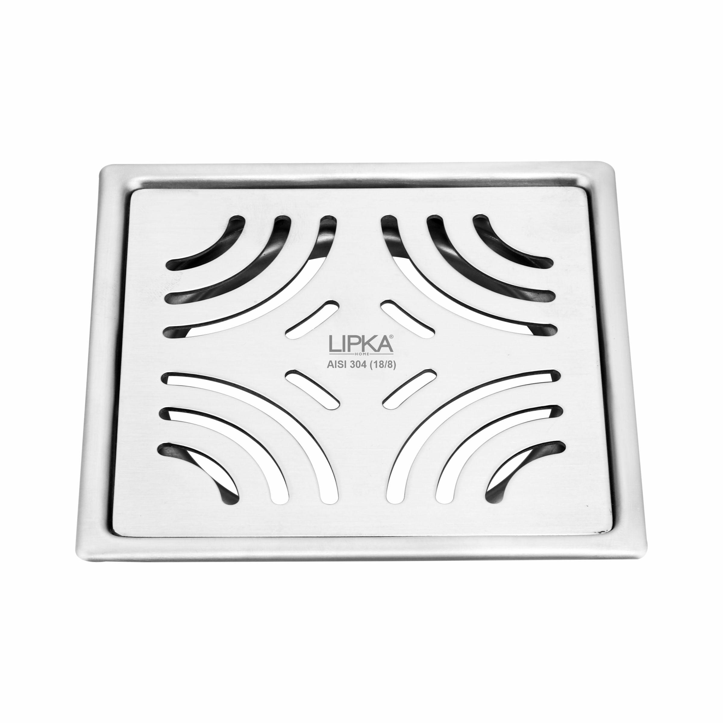 Purple Exclusive Square Flat Cut Floor Drain (5 x 5 Inches) - LIPKA - Lipka Home