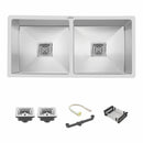 Handmade Double Bowl Kitchen Sink (45 x 20 x 10 Inches) - LIPKA - Lipka Home