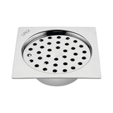 Super Sleek Square Flat Cut Floor Drain (6 x 6 Inches) with Cockroach Trap - LIPKA