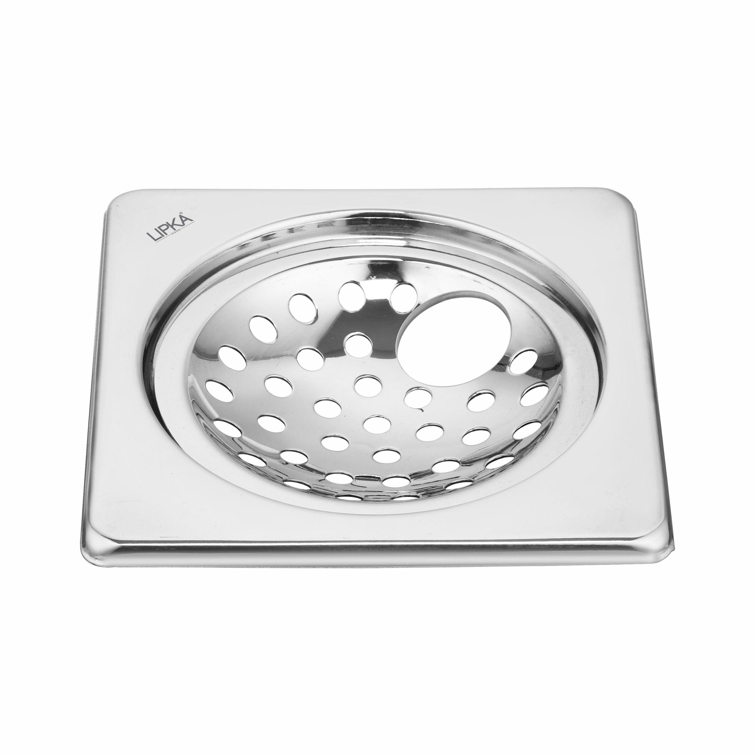 EON Square Floor Drain (6 x 6 Inches) with Hole - LIPKA - Lipka Home