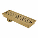 Palo Shower Drain Channel - Yellow Gold (24 x 5 Inches) - LIPKA - Lipka Home