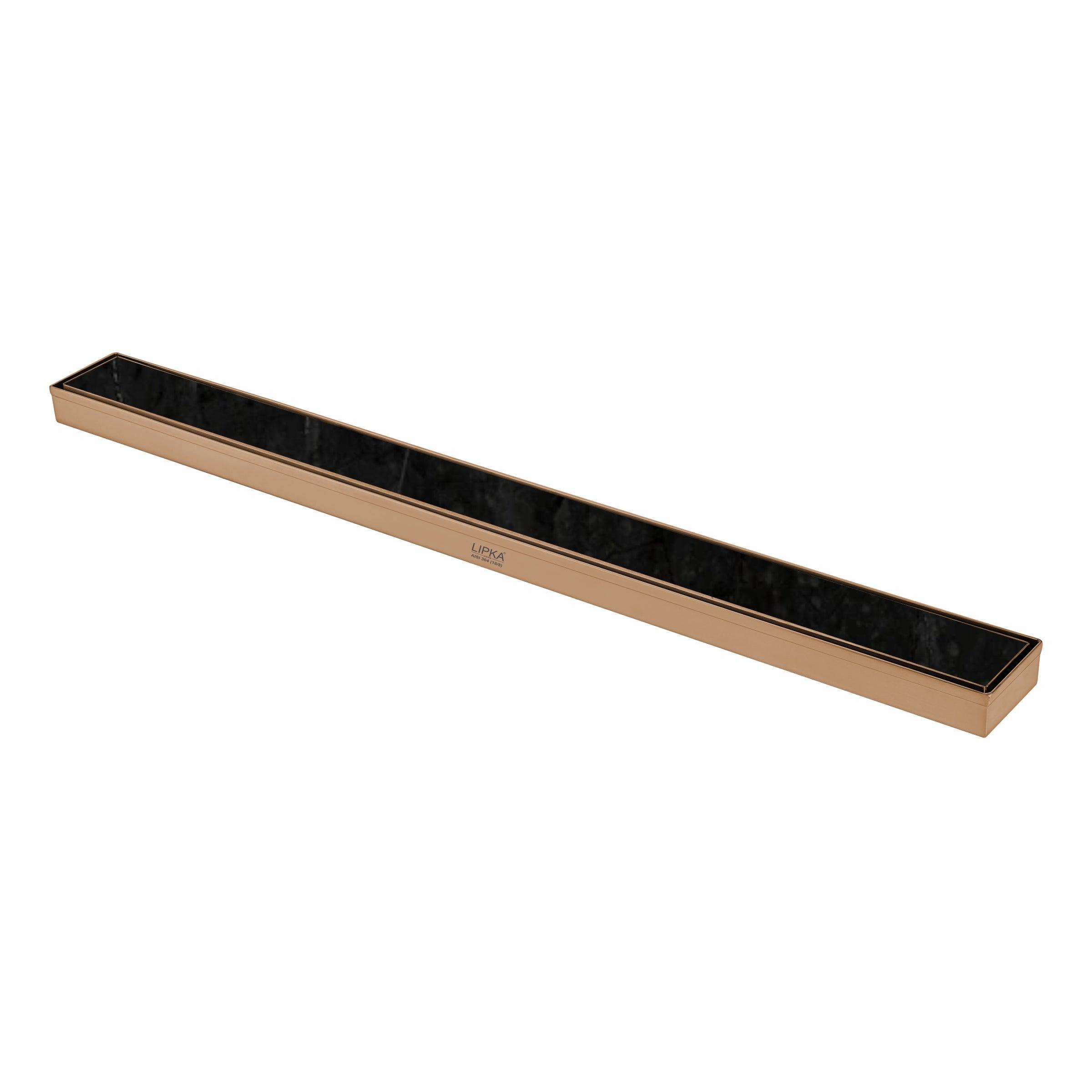 Tile Insert Shower Drain Channel - Yellow Gold (32 x 2 Inches) 