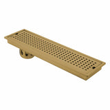 Palo Shower Drain Channel - Yellow Gold (40 x 4 Inches) - LIPKA