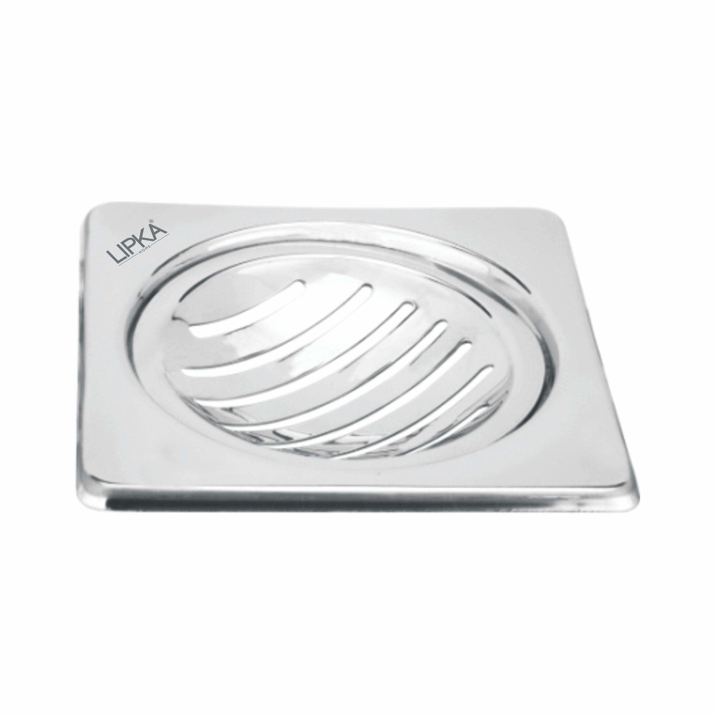 Eon Square Floor Drain with Classic Jali (5 x 5 Inches) - LIPKA - Lipka Home